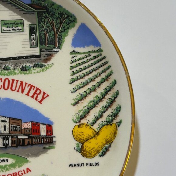 Carter Country Plains Georgia Small Ceramic Souvenir Plate - Picture 5 of 10